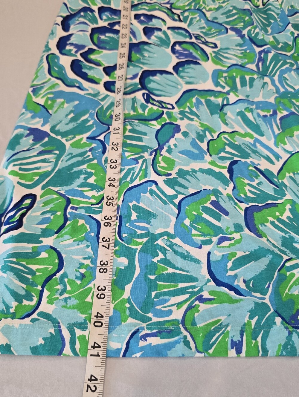 Lilly Pulitzer Women's Kenzie 3/4 Sleeve Cotton Dress Agate Green Lazy River Med - Picture 9 of 10